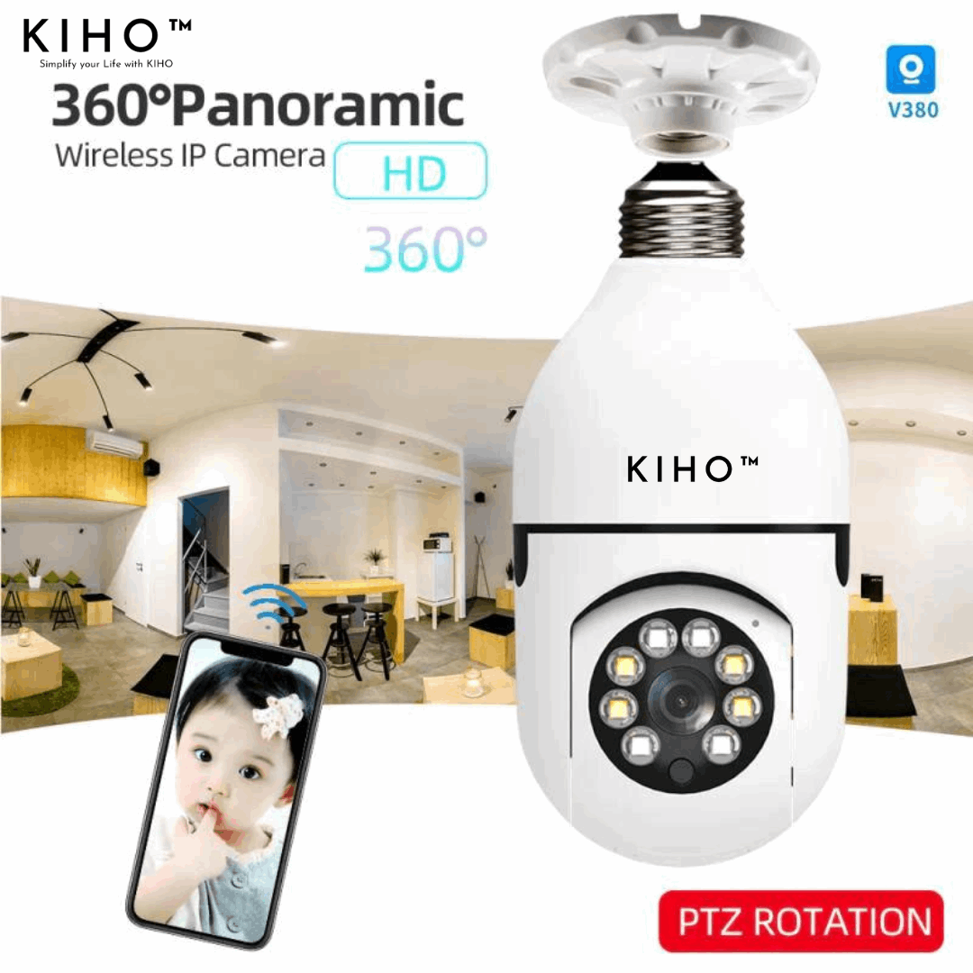 KIHO™ CCTV HD Bulb Camera
