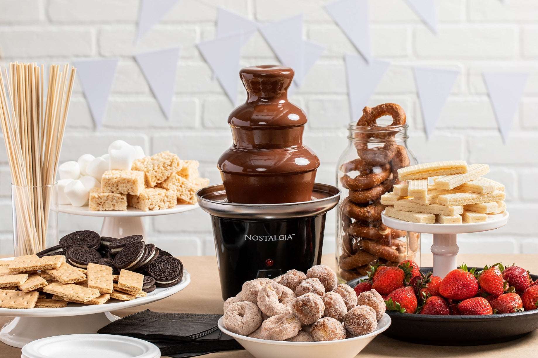 KIHO™ 3-Tier Stainless Steel Chocolate Fountain Machine