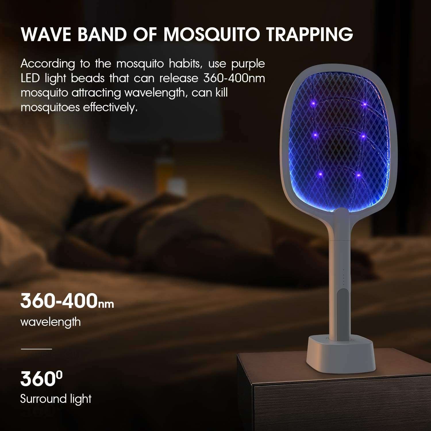 KIHO™ 2 In 1 Electric Mosquito Killer With UV Light LED Lamp