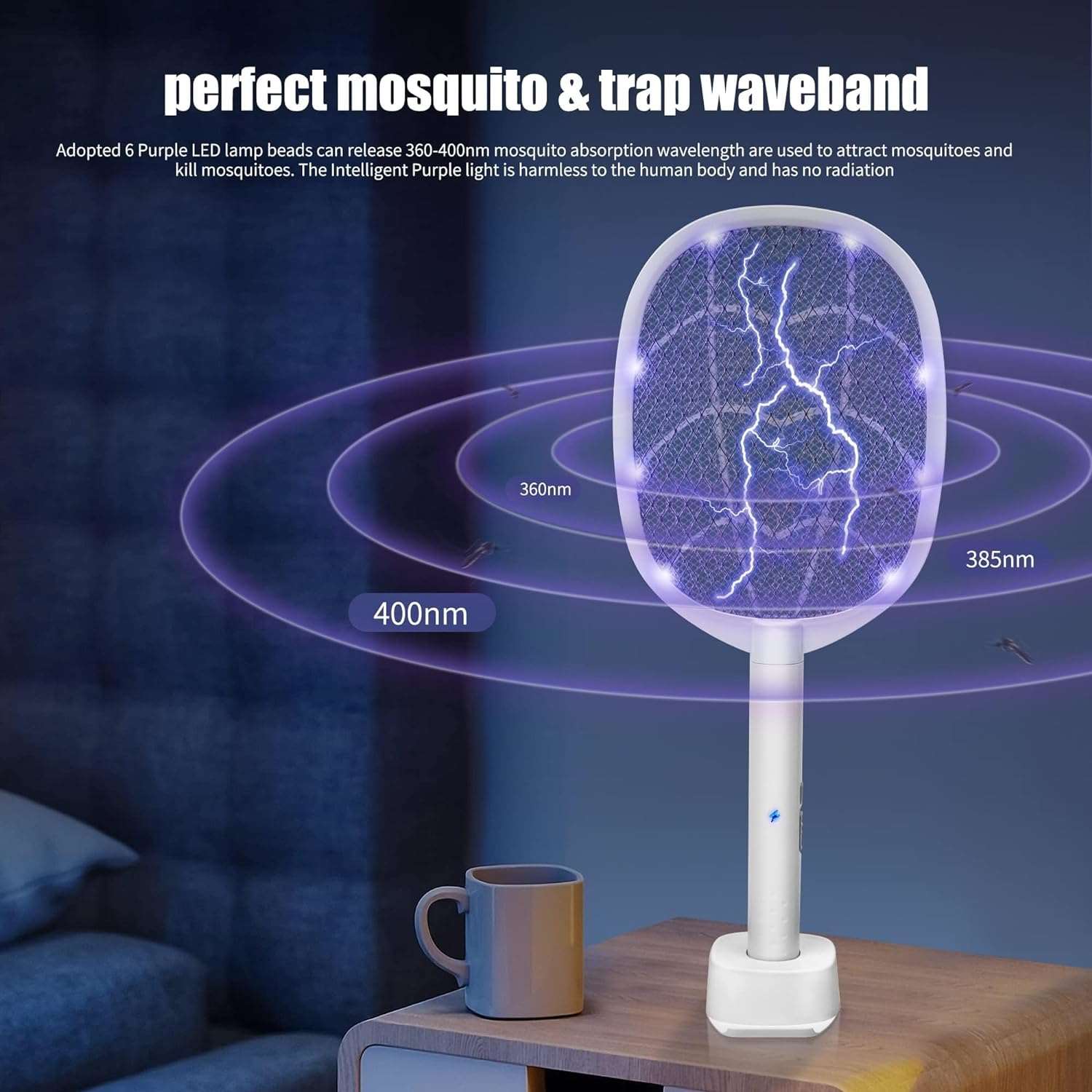 KIHO™ 2 In 1 Electric Mosquito Killer With UV Light LED Lamp