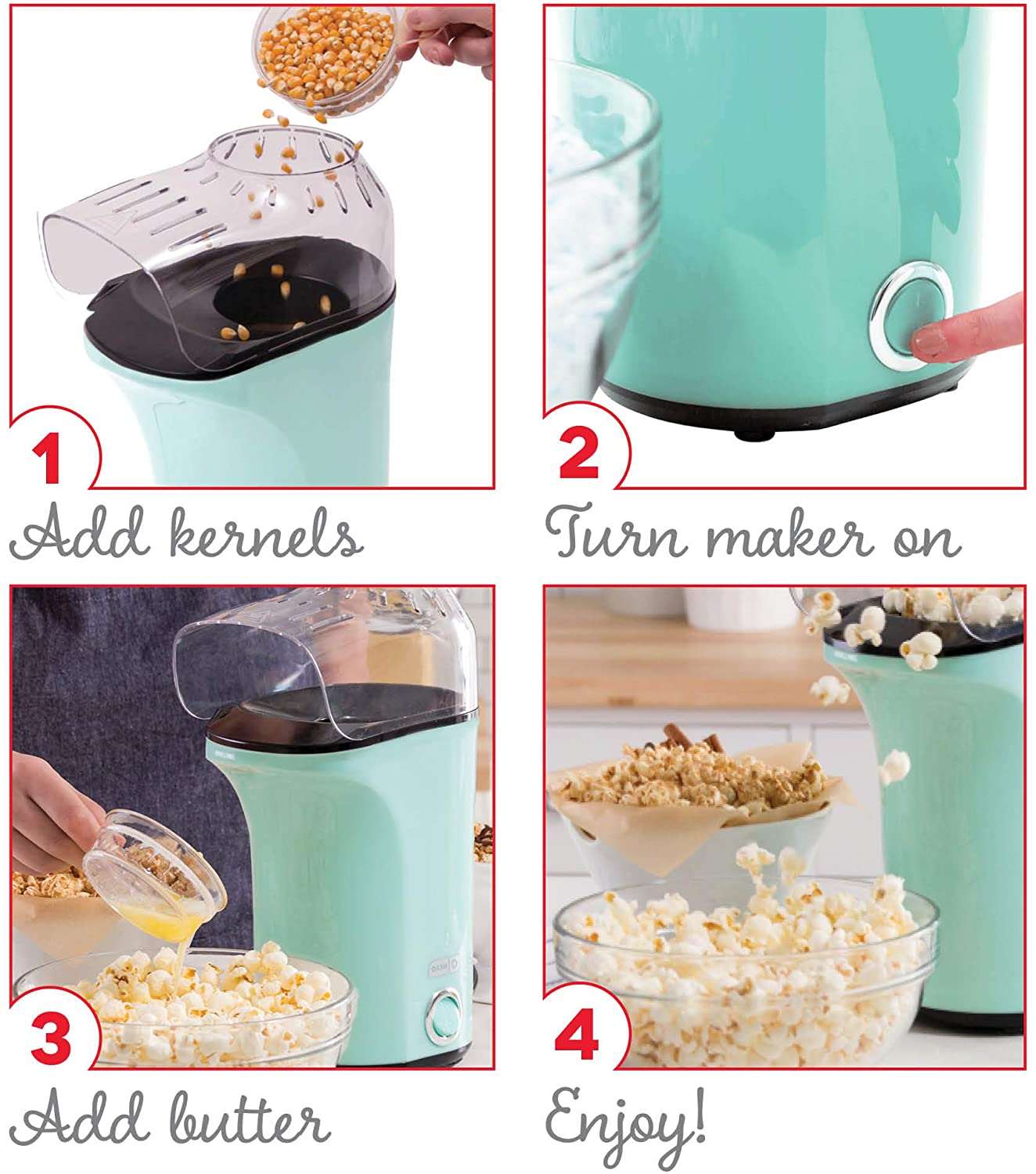 KIHO™ Hot Popcorn Machine