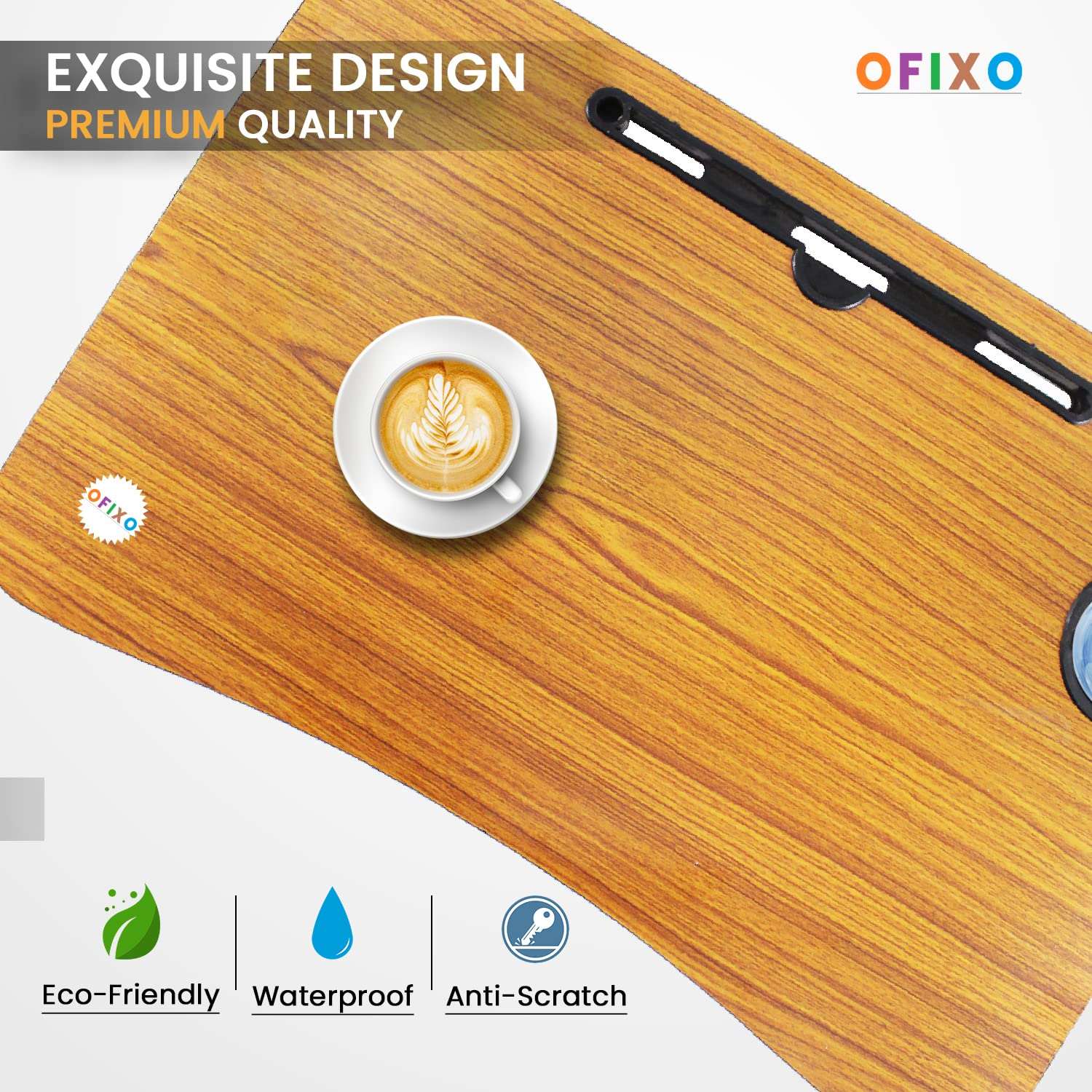 KIHO™ Foldable Wooden Laptop Table