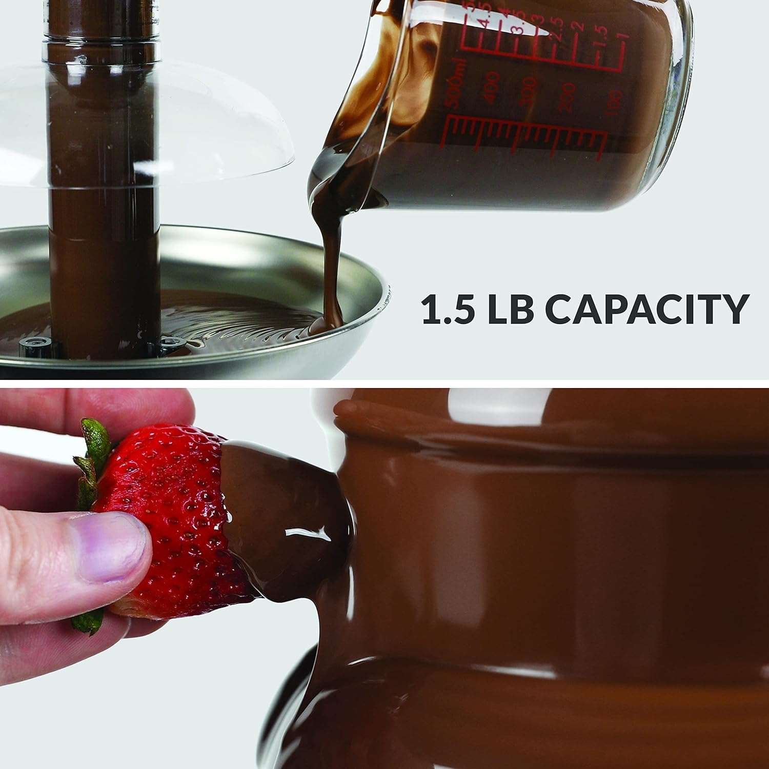 KIHO™ 3-Tier Stainless Steel Chocolate Fountain Machine