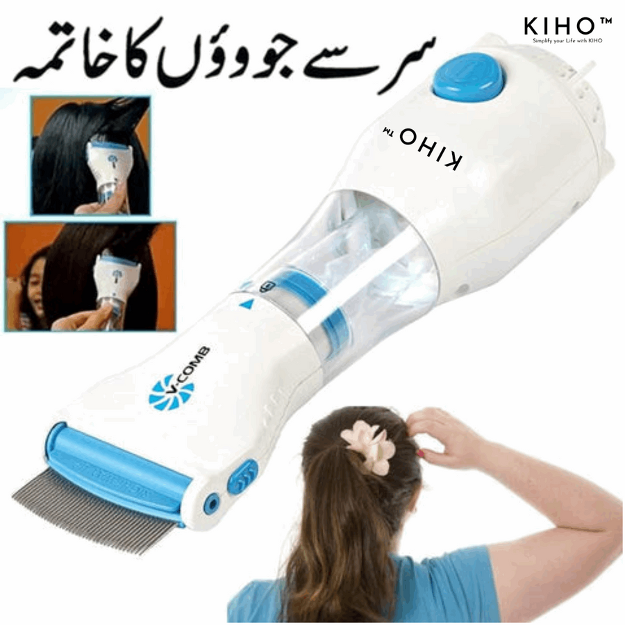 KIHO™ Electric Head Lice Remover | LED Lice Comb Machine for Safe Treatment