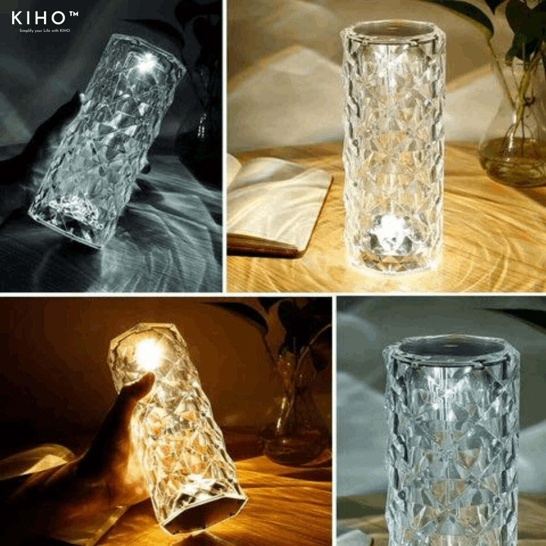 KIHO™  Rechargeable 3D Diamond Crystal Led Lamp