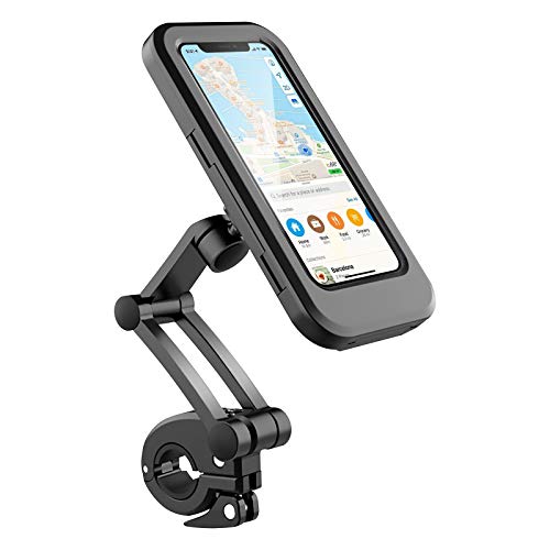 KIHO™ 360° Bicycle Motor Bike Waterproof Phone Case Mount Holder