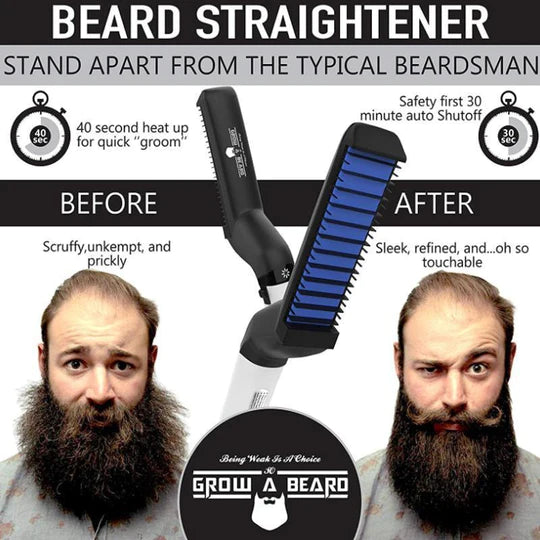 KIHO Men s Hair Beard Straightener Brush